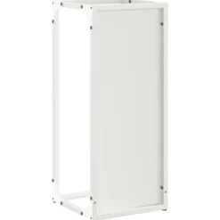 New Brændestativ i koldvalset stål - Robust og stilfuld | Størrelse: 25x25x60 cm | Farve: Hvid Tilbehør Til Brændeovne & Pejse