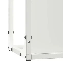 New Brændestativ i koldvalset stål - Robust og stilfuld | Størrelse: 25x25x60 cm | Farve: Hvid Tilbehør Til Brændeovne & Pejse
