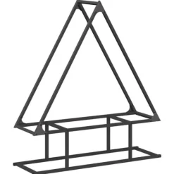 Best Brændestativ i koldvalset stål - Robust brændeopbevaring | Farve: Sort | Størrelse: 80x25x90 cm Tilbehør Til Brændeovne & Pejse