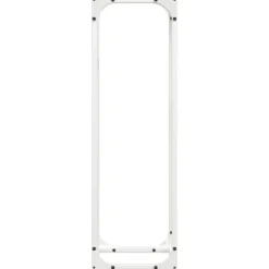 Tilbehør Til Brændeovne & Pejse^Brændestativ i koldvalset stål - Robust brændeholder | Farve: Hvid | Størrelse: 25x25x80 cm