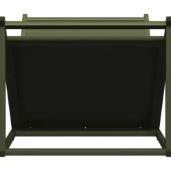 Tilbehør Til Brændeovne & Pejse^Brændestativ i koldvalset stål - Robust brændeholder | Størrelse: 70x43x34,5 cm | Farve: Olivengrøn