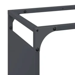 Tilbehør Til Brændeovne & Pejse^Brændestativ i koldvalset stål - Robust brændeholder | Størrelse: 60x28x65 cm | Farve: Antracitgrå