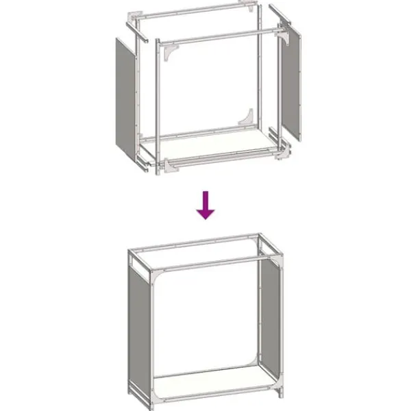 Tilbehør Til Brændeovne & Pejse^Brændestativ i koldvalset stål - Robust brændeholder | Størrelse: 60x28x65 cm | Farve: Antracitgrå