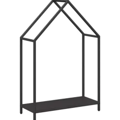 Tilbehør Til Brændeovne & Pejse^Brændestativ i koldvalset stål - Robust brændeholder | Størrelse: 60x25x90 cm | Farve: Sort