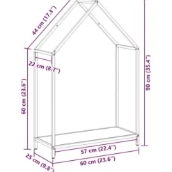 Tilbehør Til Brændeovne & Pejse^Brændestativ i koldvalset stål - Robust brændeholder | Størrelse: 60x25x90 cm | Farve: Sort