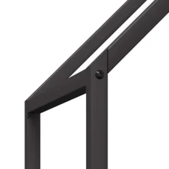 Tilbehør Til Brændeovne & Pejse^Brændestativ i koldvalset stål - Robust brændeholder | Størrelse: 60x25x90 cm | Farve: Sort