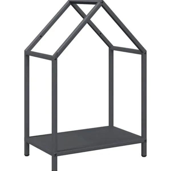 Tilbehør Til Brændeovne & Pejse^Brændestativ i koldvalset stål - Robust brændeholder | Farve: Antracitgrå | Størrelse: 40x25x60 cm