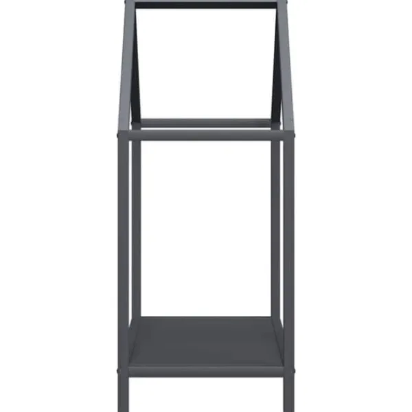 Tilbehør Til Brændeovne & Pejse^Brændestativ i koldvalset stål - Robust brændeholder | Farve: Antracitgrå | Størrelse: 40x25x60 cm