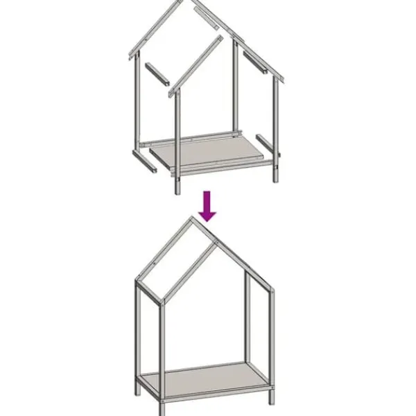 Tilbehør Til Brændeovne & Pejse^Brændestativ i koldvalset stål - Robust brændeholder | Farve: Antracitgrå | Størrelse: 40x25x60 cm