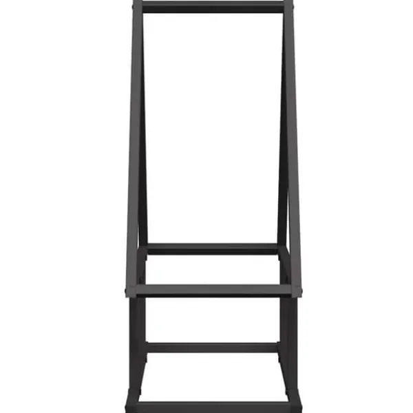 Tilbehør Til Brændeovne & Pejse^Brændestativ i koldvalset stål - Robust brændeholder | Størrelse: 50x25x60 cm | Farve: Sort