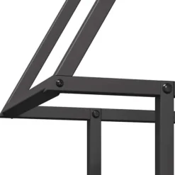 Tilbehør Til Brændeovne & Pejse^Brændestativ i koldvalset stål - Robust brændeholder | Størrelse: 50x25x60 cm | Farve: Sort