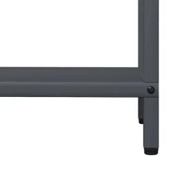 Best Brændestativ i koldvalset stål - Robust og stilfuldt | Størrelse: 60x25x60 cm | Farve: Antracitgrå Tilbehør Til Brændeovne & Pejse