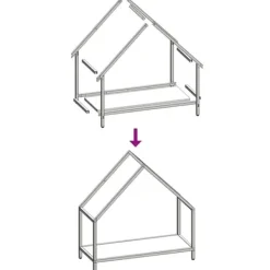 Best Brændestativ i koldvalset stål - Robust og stilfuldt | Størrelse: 60x25x60 cm | Farve: Antracitgrå Tilbehør Til Brændeovne & Pejse