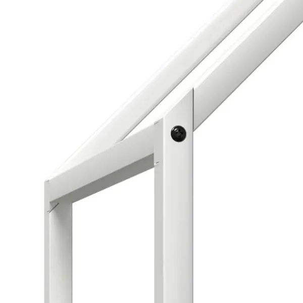 Tilbehør Til Brændeovne & Pejse^Brændestativ i koldvalset stål - Robust brændeholder | Størrelse: 60x25x90 cm | Farve: Hvid
