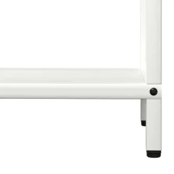 Tilbehør Til Brændeovne & Pejse^Brændestativ i koldvalset stål - Robust brændeholder | Størrelse: 60x25x90 cm | Farve: Hvid