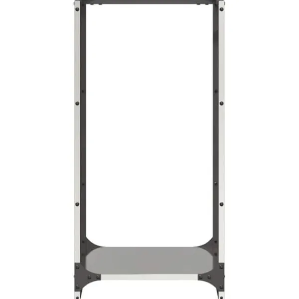 New Brændestativ i rustfrit stål - Hold brændet tørre og organiseret | Størrelse: 40x30x80 cm Tilbehør Til Brændeovne & Pejse