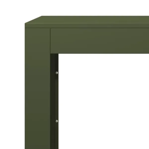 Tilbehør Til Brændeovne & Pejse^Brændestativ i stål - Slidstærk opbevaring til brænde | Størrelse: 100x40x60 cm | Farve: Grøn