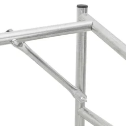 Brændestativ med regnslag - Galvaniseret stål | Størrelse: 100,5x40,5x110,5 cm Tilbehør Til Brændeovne & Pejse