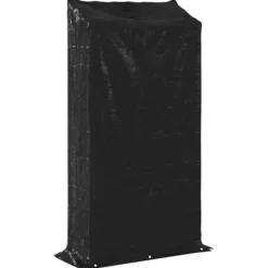 Tilbehør Til Brændeovne & Pejse^Brændestativ med regnslag - Galvaniseret stål | Størrelse: 100x40x200 cm