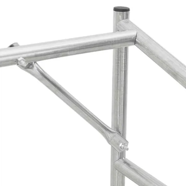 Tilbehør Til Brændeovne & Pejse^Brændestativ med regnslag - Galvaniseret stål | Størrelse: 100x40x200 cm