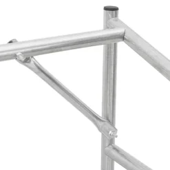 Clearance Brændestativ med regnslag i galvaniseret stål | Størrelse: 101x61x110,5 cm Tilbehør Til Brændeovne & Pejse