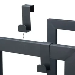 Tilbehør Til Brændeovne & Pejse^Brændestativ, 2-niveauer, 100x40x30 cm, Antracit