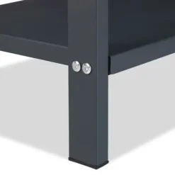 Tilbehør Til Brændeovne & Pejse^Brændestativ, 2-niveauer, 100x40x30 cm, Antracit