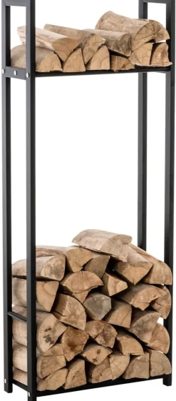 Hot Brændestativ Sne 150x60x25 25 x 60 x 150 cm 1 Tilbehør Til Brændeovne & Pejse