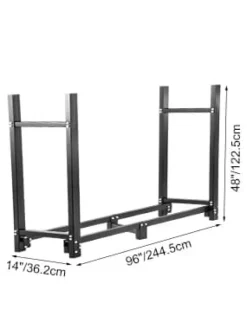 Tilbehør Til Brændeovne & Pejse^Brændestativ, størrelse 8ft, stålkonstruktion, 8ft