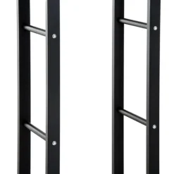 Tilbehør Til Brændeovne & Pejse^Brændestativ, 60x25x100 cm, Sort, Metal