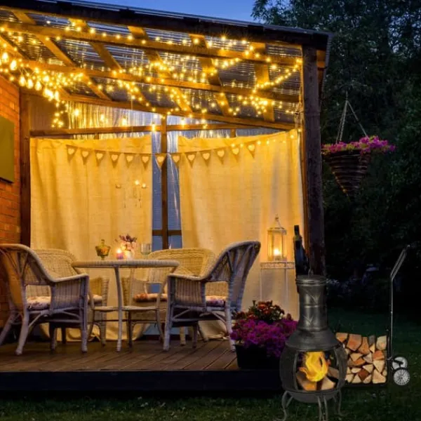 Discount Brændevogn, 112x43,5x59,5 cm, Sort Tilbehør Til Brændeovne & Pejse