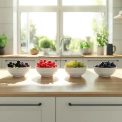 Buskads^Bærplanter - Sæt med 8 - Rubus, rubrum, Uva, Fructosus - Højde 25-40cm - ⌀9cm