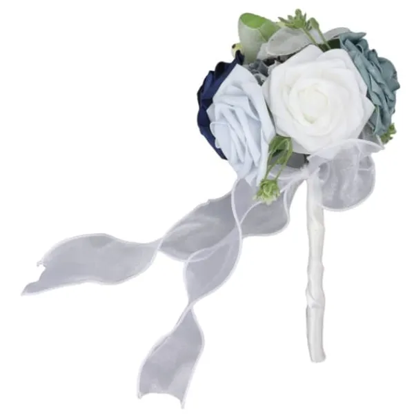 Blomster^Brudebuket i levende farver med blomster Romantisk Håndlavet Elegant Med Blomster Til Fester Kontorer Butikker Haver Brudepigestil 25x14cm/9,84x5,51i | CDON