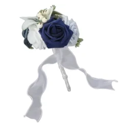 Blomster^Brudebuket i levende farver med blomster Romantisk Håndlavet Elegant Med Blomster Til Fester Kontorer Butikker Haver Brudepigestil 25x14cm/9,84x5,51i | CDON