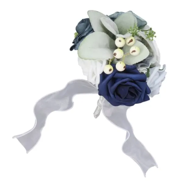 Blomster^Brudebuket i levende farver med blomster Romantisk Håndlavet Elegant Med Blomster Til Fester Kontorer Butikker Haver Brudepigestil 25x14cm/9,84x5,51i | CDON
