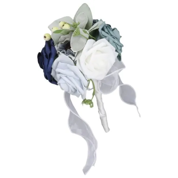 Blomster^Brudebuket i levende farver med blomster Romantisk Håndlavet Elegant Med Blomster Til Fester Kontorer Butikker Haver Brudepigestil 25x14cm/9,84x5,51i | CDON
