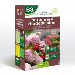Gødningsmidler^BSI - Hortensia/Rhododendron-gödselmedel - För alla hortensior / Rhododendron - Långvarig verkan - 4 kg - Upp till 40 m² - UAB