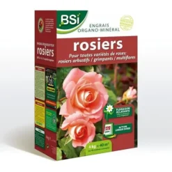 Gødningsmidler^BSI - Organisk rosgödsel - För alla typer av rosor - Briljant blomning - Långvarig verkan - 4 kg - Upp till 40 m²