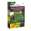 Gødningsmidler^BSI - Organo-mineralsk gødning - Økologisk - Hække, nåletræer - Til stedsegrønne og nåletræer - 1 kg - Plus 250 g gratis - 12,5 m²