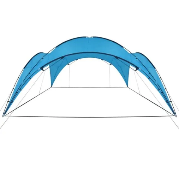 Telte & Lysthuse^Bueformet festtelt 450x450 cm - Ideelt til fester | Farve: Lyseblå | Størrelse: 450x450x265 cm