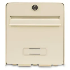 Postkasser & Brevindkast^BURG WACHTER Favor galvaniseret stålpostkasse - 2 døre - lys beige