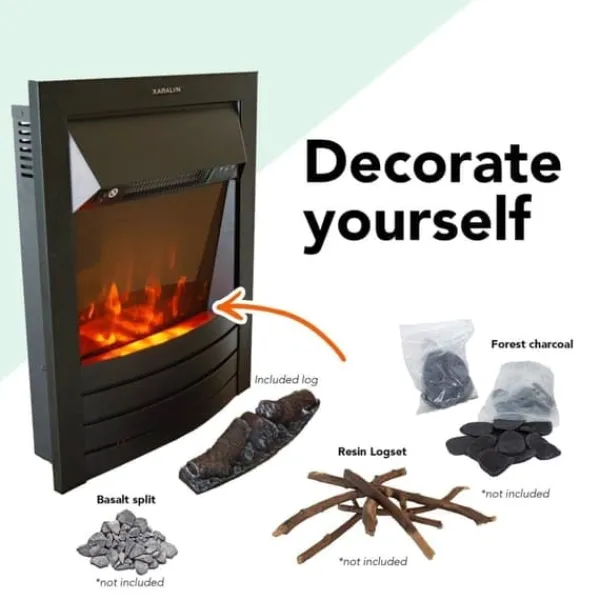 Pejse^Calgary elektrisk pejs - 1800 watt varme