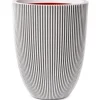 Sale Capi Elegant vas Groove 34x46 cm elfenben 445498 Krukker & Plantebeholdere