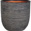New CAPI Nature Planter Rib 54x52 cm antracit KOFZ935 424244 Krukker & Plantebeholdere