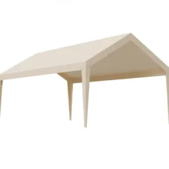 Outlet Carport udskiftningspresenning 3,6x6 m beige, vandtæt, kraftig Skure, Garager & Carports