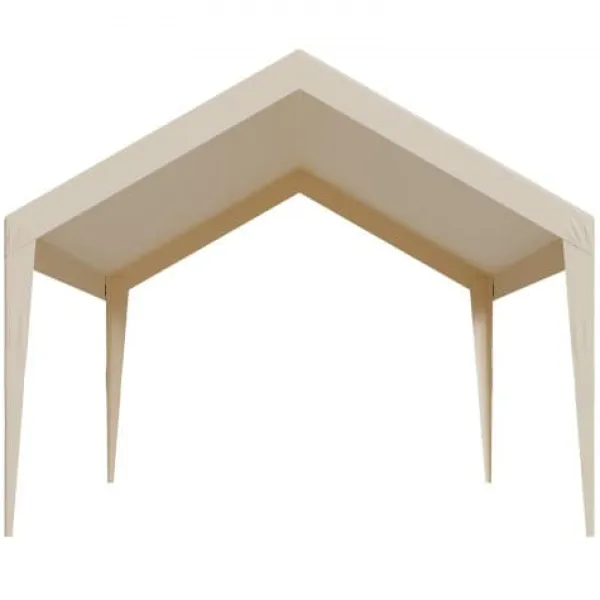 Outlet Carport udskiftningspresenning 3,6x6 m beige, vandtæt, kraftig Skure, Garager & Carports