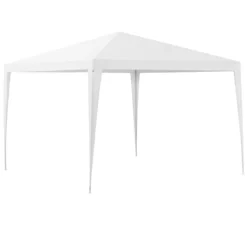 Best [casa.pro]® Havepavillon - Partytelt - foldelig - vandtæt - 300x300x255cm - hvid Telte & Lysthuse