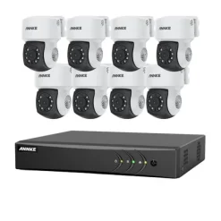 Sikkerhedsmonitorer & Videokameraer^CCTV Sikkerhedskamera System, 1080P Høj Klarhed, Smarte Detektionsfunktioner,8STK, 1T