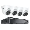 Clearance CCTV Sikkerhedssystem, 5MP Ultra HD, 8 Kanal,1T, 4Pcs kamera sæt Sikkerhedsmonitorer & Videokameraer