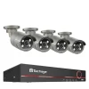 Clearance CCTV Sikkerhedssystem, 4MP HD Opløsning, To-vejs Lyd, , 8CH NVR 4 Cameras, 3T（户外运动） Sikkerhedsmonitorer & Videokameraer